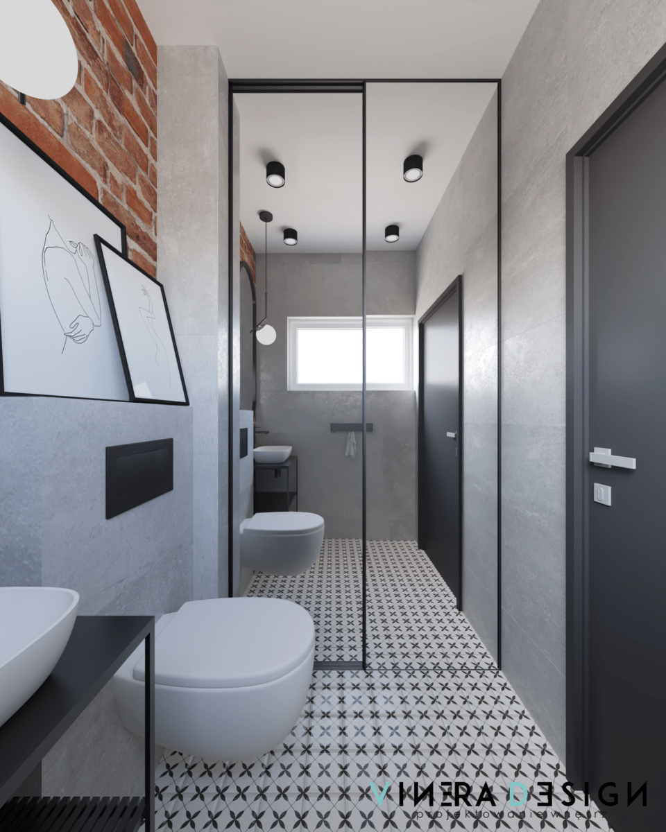 工业风格住宅一层室内设计-95