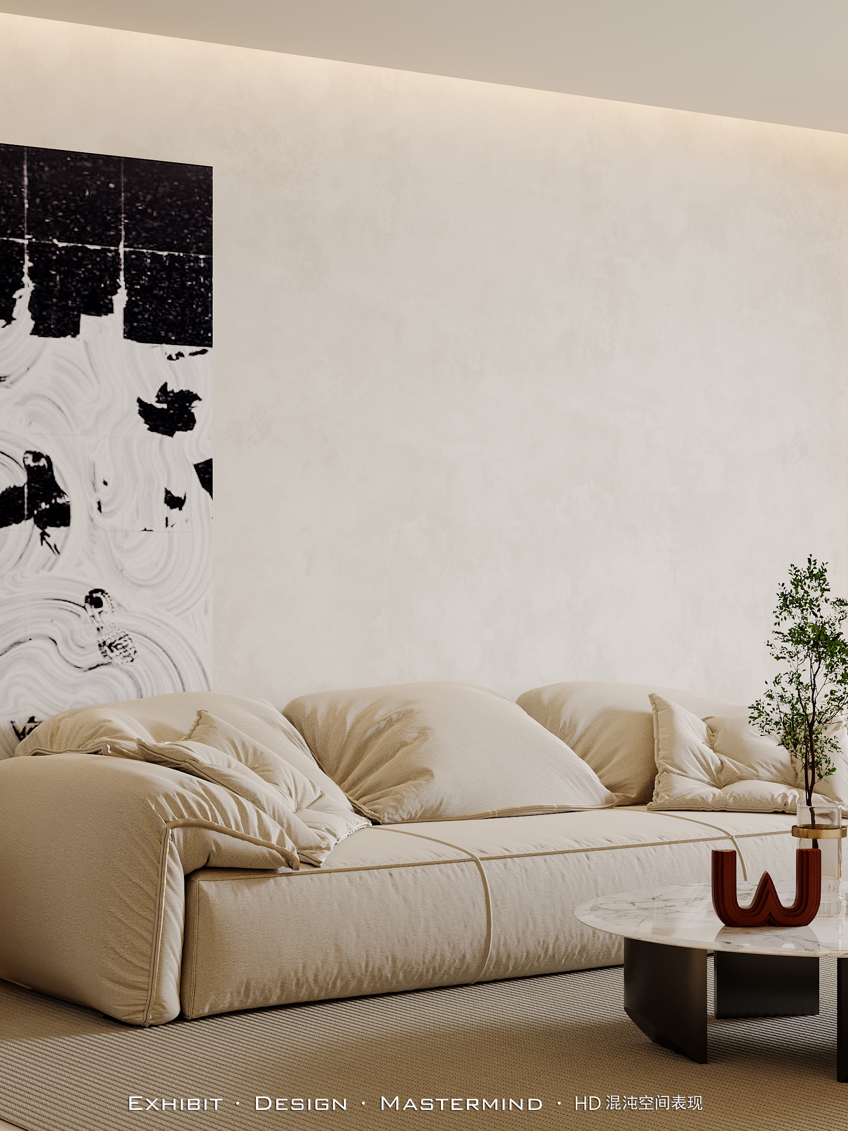 新作首发 现代 客餐厅×混沌空间视觉表现-3