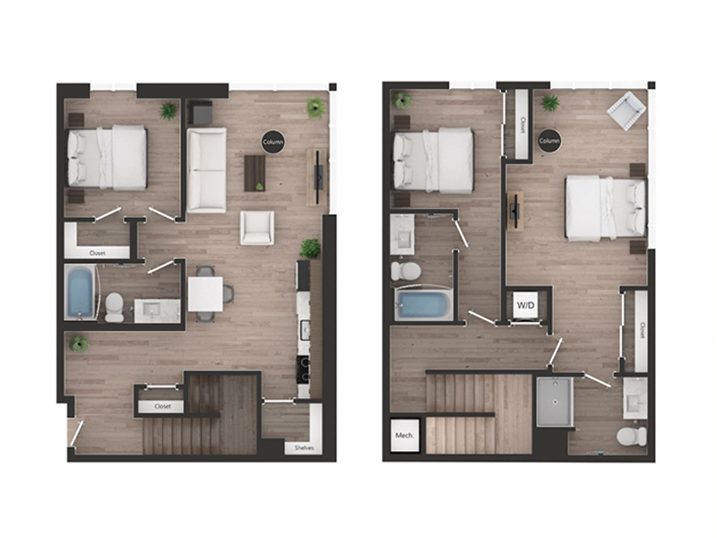 Skyglass Apartments 租赁住宅楼丨美国西雅图-49