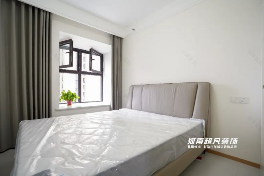 完工首发丨二七区名门橙邦·悦橙苑,124平现代风格,色彩纯粹简约大气-159