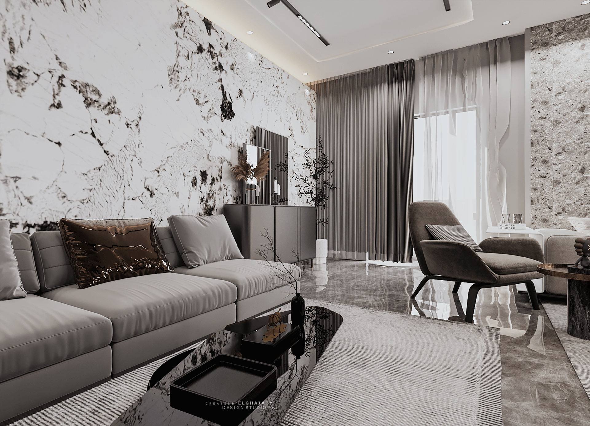 私人公寓 3D 可视化设计丨埃及-16