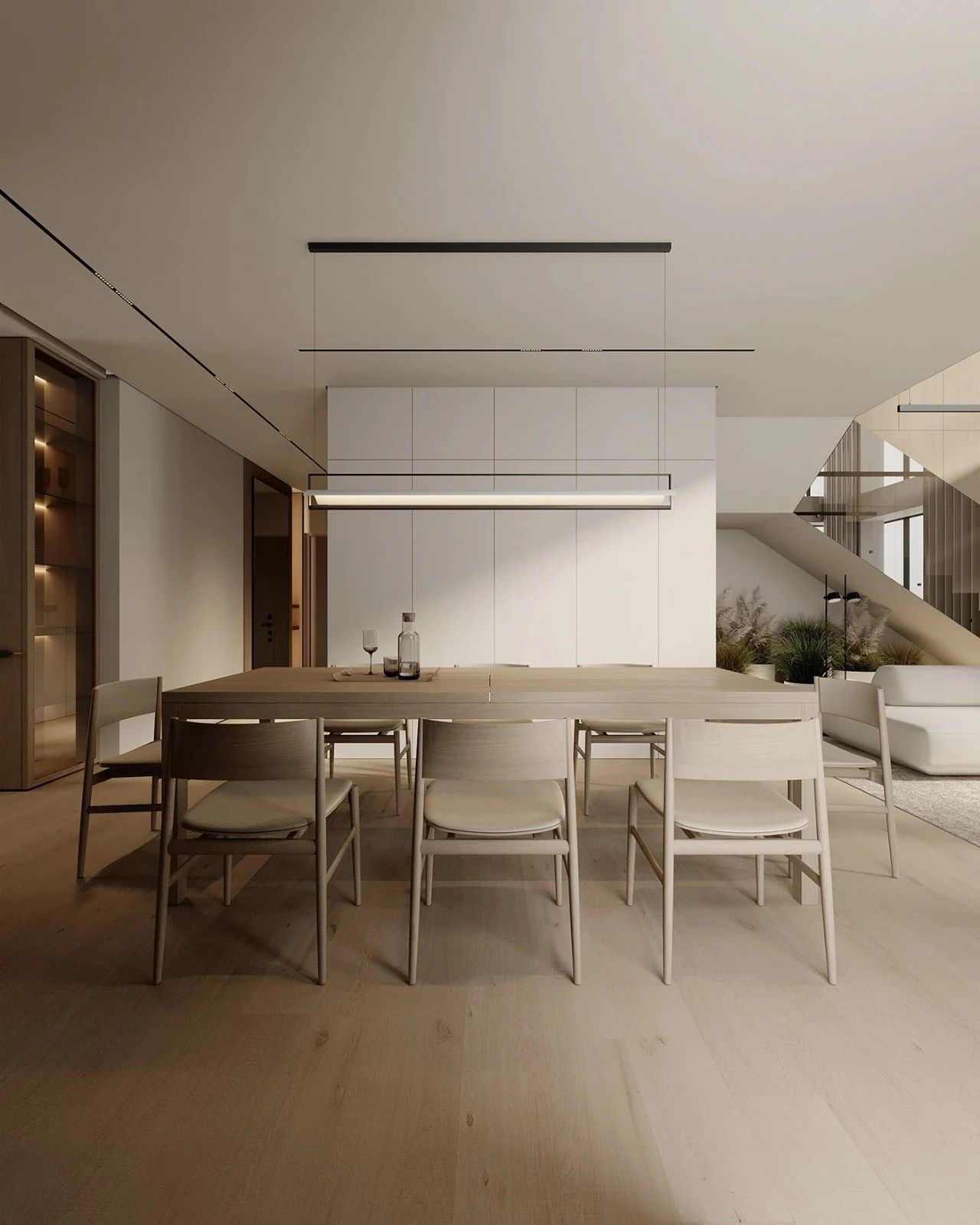 原木系奶油风极简空间loft公寓设计丨URSA STUDIO-13