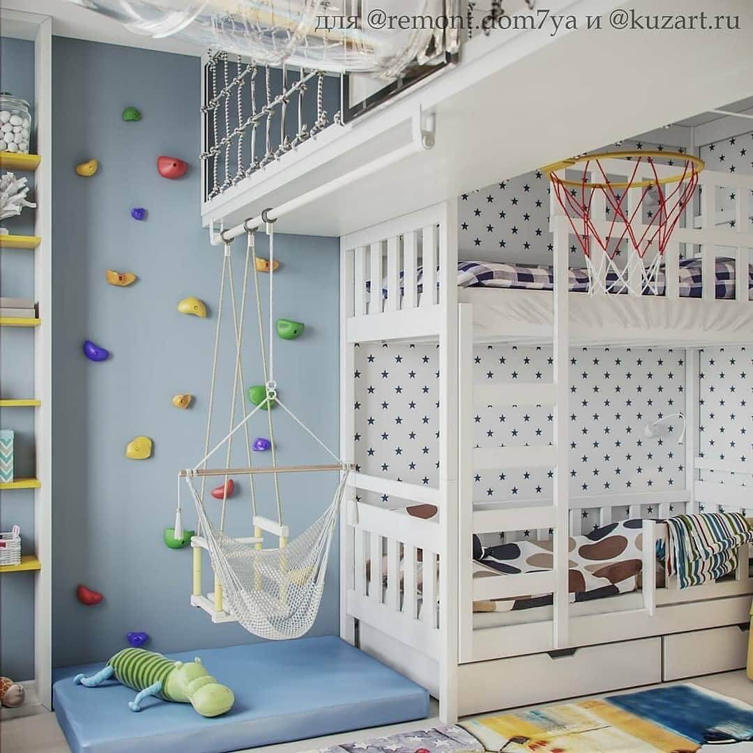 ≡ ➤ Подборка спортивно-игровых комплексов в детской комнате ⋆ Фабрика мебели «Mamka™» ᐈ Эксперт детского пространства-4