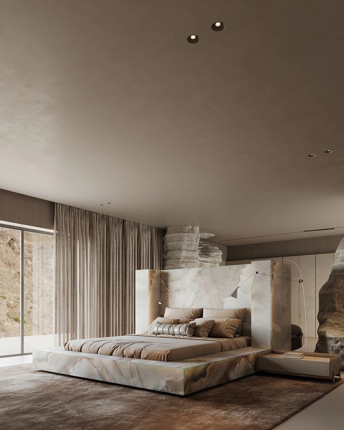 石材老板钟情于石材，设计师直接用大理石给他设计了一张床_20240629-8