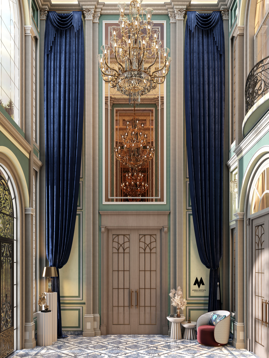 Villa 入口空间设计丨卡塔尔丨Asmaa Mostafa-4