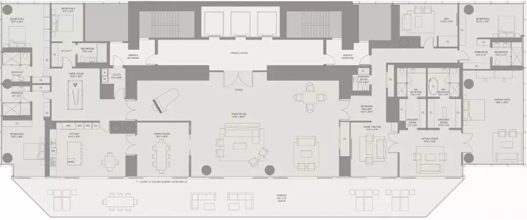 迈阿密河沿岸的豪华公寓 One River Point  RémiTessier-25