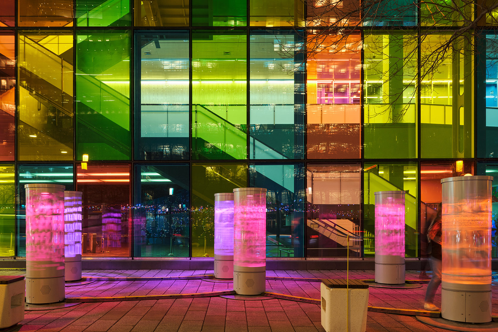 LUMINO灯光艺术节丨加拿大蒙特利尔丨众多艺术家（如Limelight Art,Chevalvert等）-29