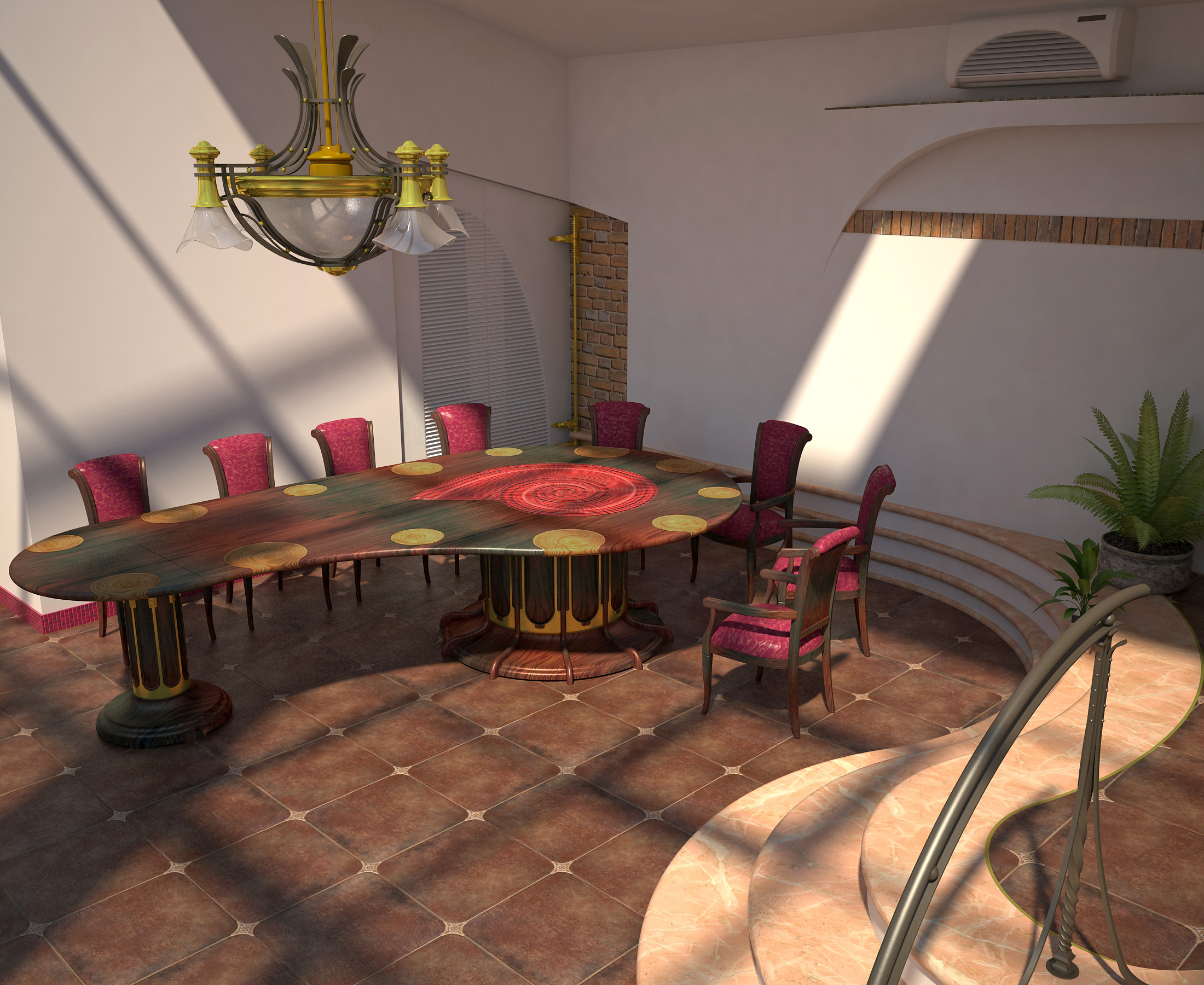 art deco winter garden with bbq-2