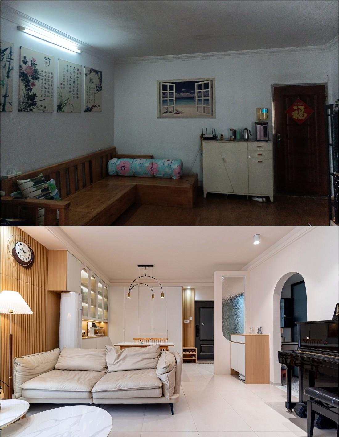 94㎡现代原木风三居室设计-61