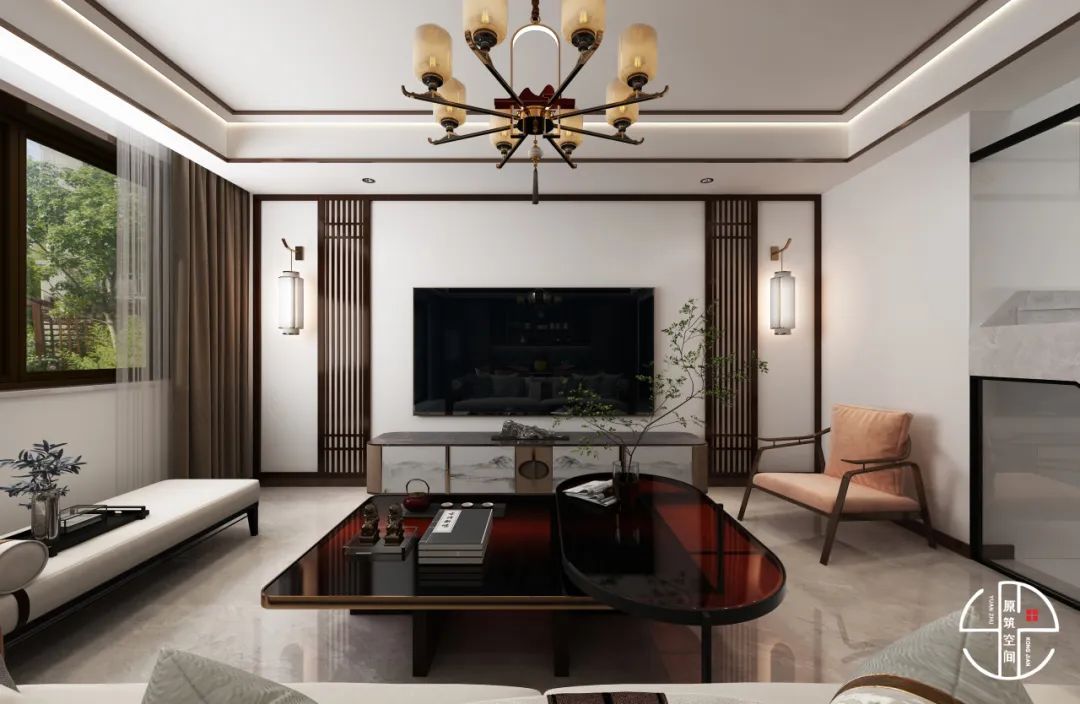 新中式风格 · 红星天铂晗园叠拼住宅设计丨原筑空间孙丽娜设计组-32