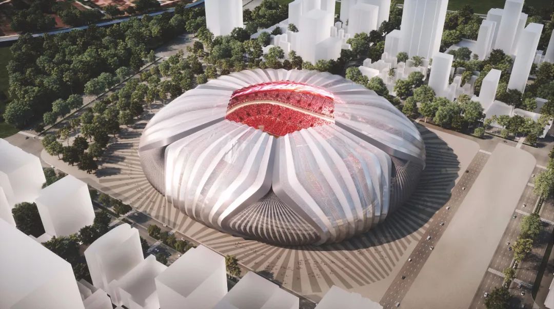 恒大新球场“莲冠”方案亮相,现代科技感十足-43