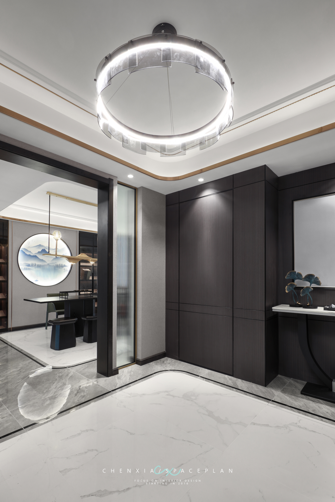 东城江南 230 平新中式样板间 | 辰夏作品,现代与传统的美学融合-18