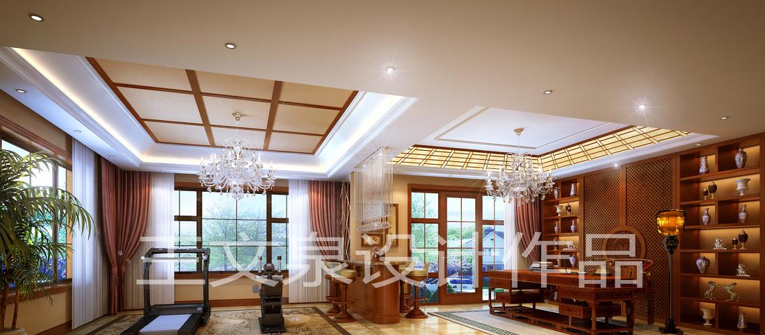 
法式欧式新中式别墅设计作品王文泉16 -3