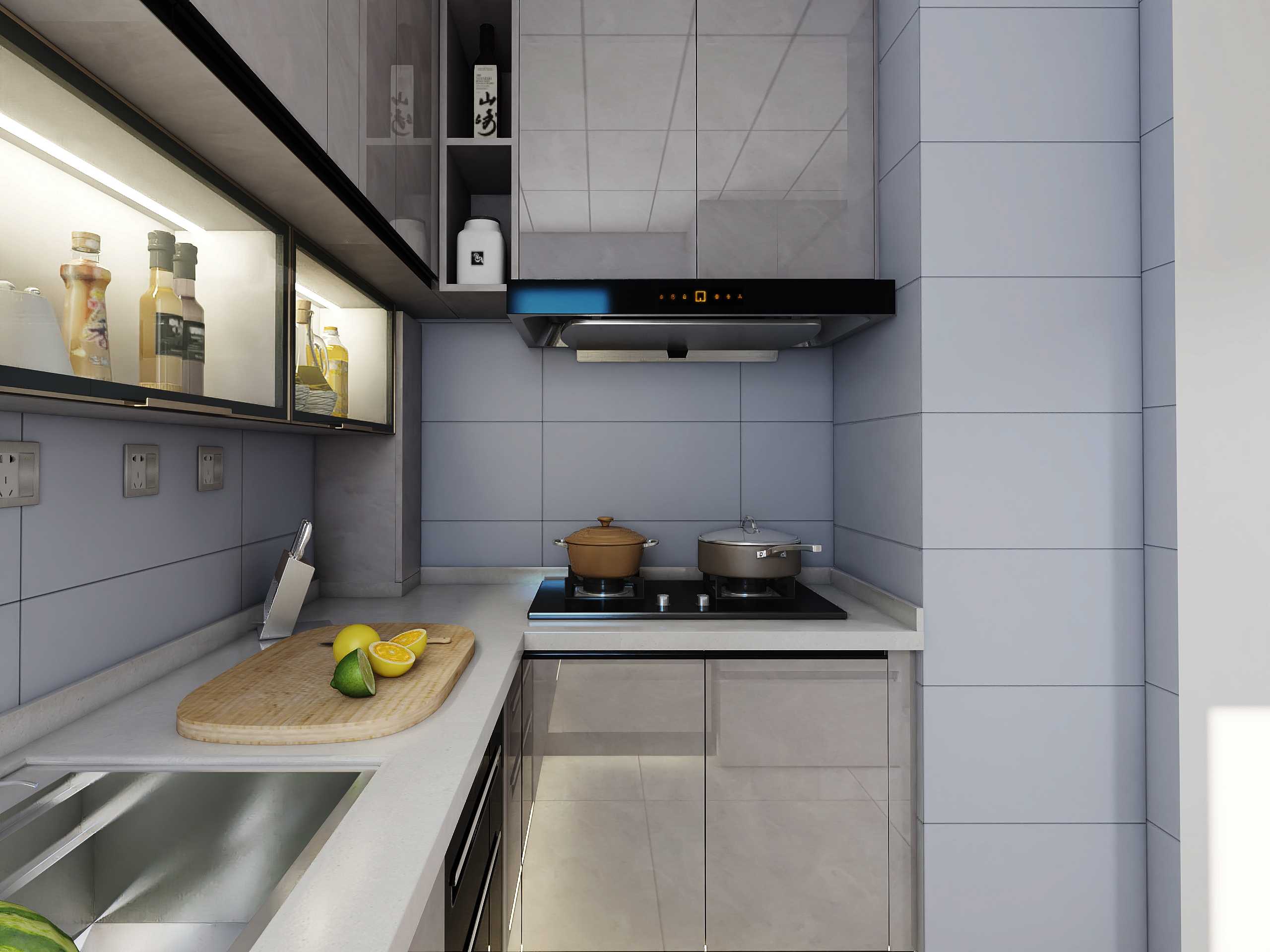 高级灰美学，同祥城-x 两室小卧室空间设计-13