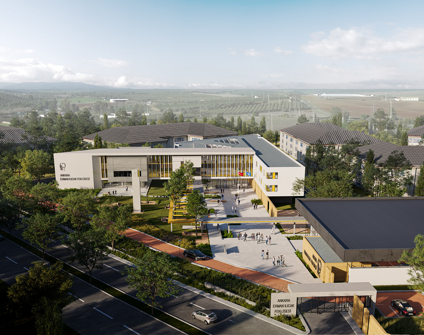 安卡拉埃尔曼·伊利恰克科学高中丨土耳其安卡拉丨CBN Architecture-14