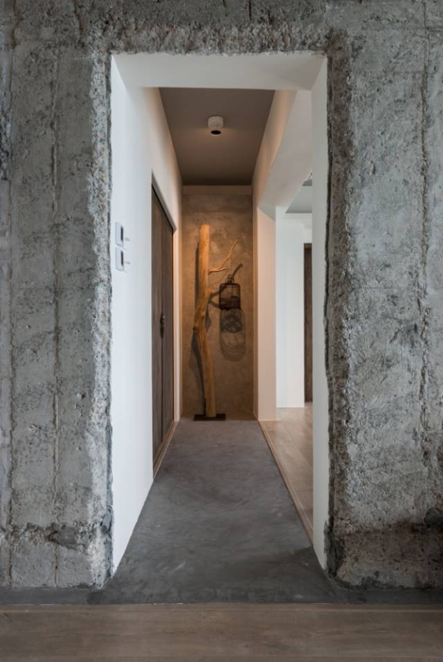 水泥+原木，一家四口的原始风大宅！-28