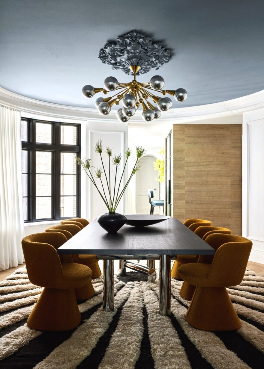 曼哈顿第五大道公寓设计丨美国纽约市丨CRYSTAL SINCLAIR DESIGNS-9