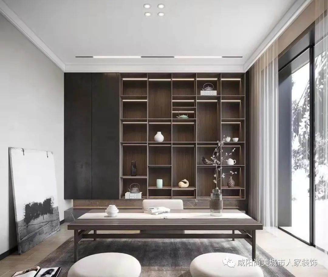 宇宏健康花城新中式风雅空间设计丨城市人家-4