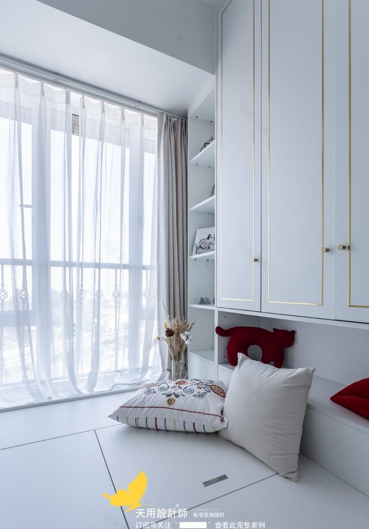 95 平米轻奢风格少女系家居,金属绿植打造甜蜜空间-31