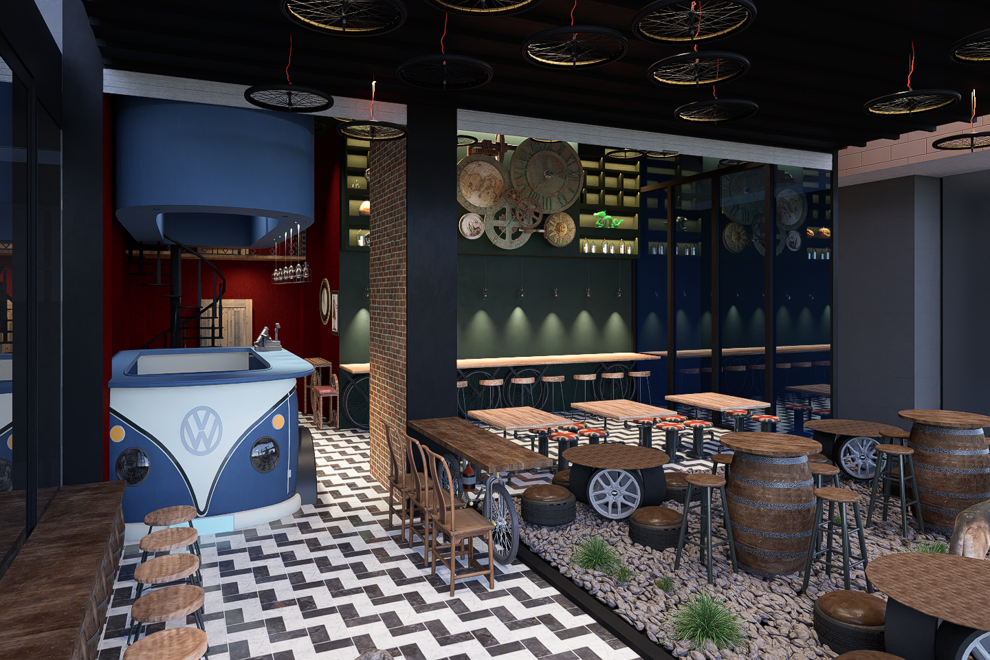 STEAMPUNK FAST FOOD RESTAURANT ANKARA BEŞTEPE-2