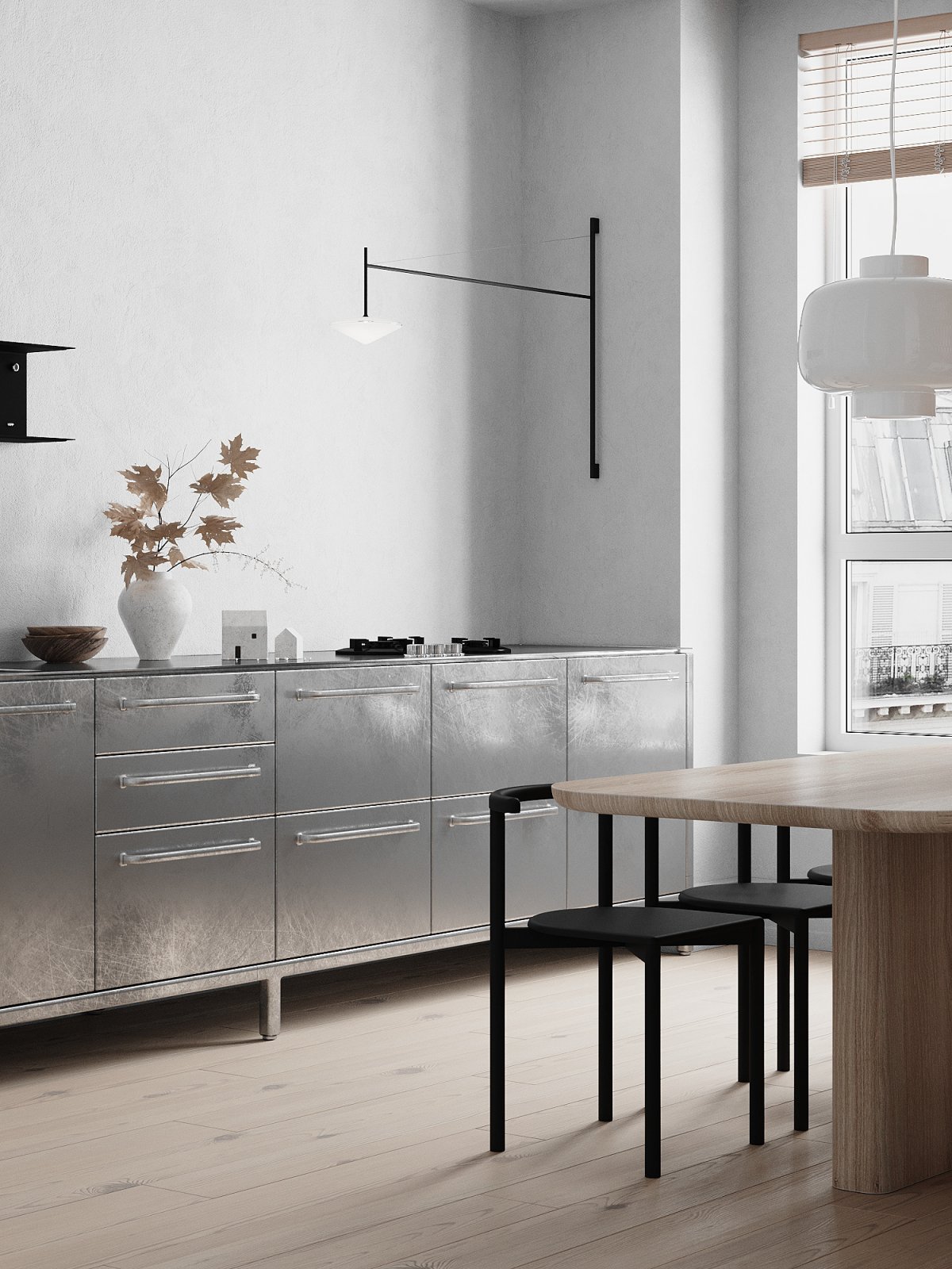 乌克兰基辅现代极简主义公寓设计-9