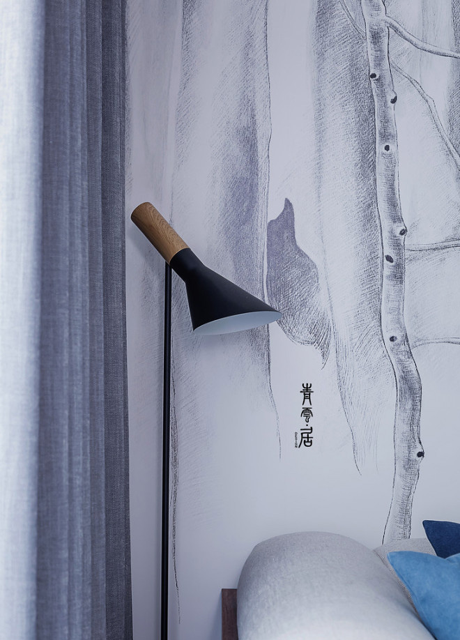 110㎡现代风格住宅  青云居设计-3