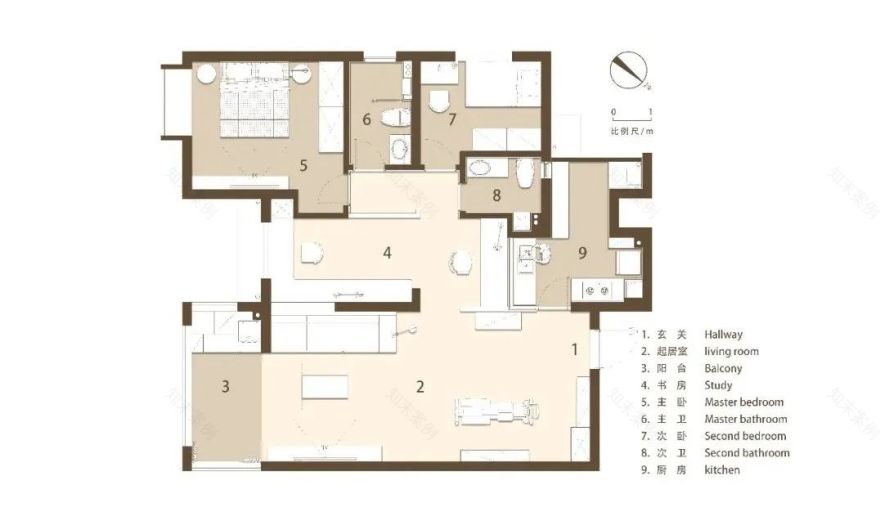 100㎡三居室改造丨中国武汉丨武汉小小空间事务所-18