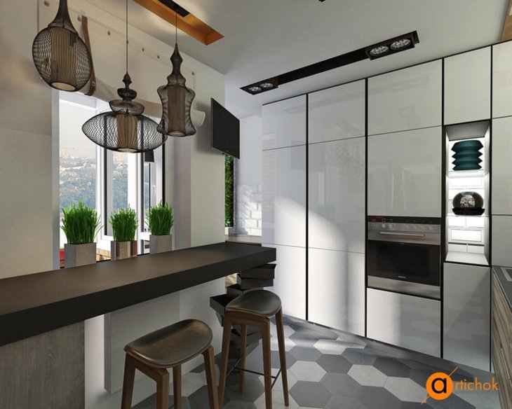 Artichok 民族风室内设计(基辅 penthouse 案例)丨乌克兰基辅-20