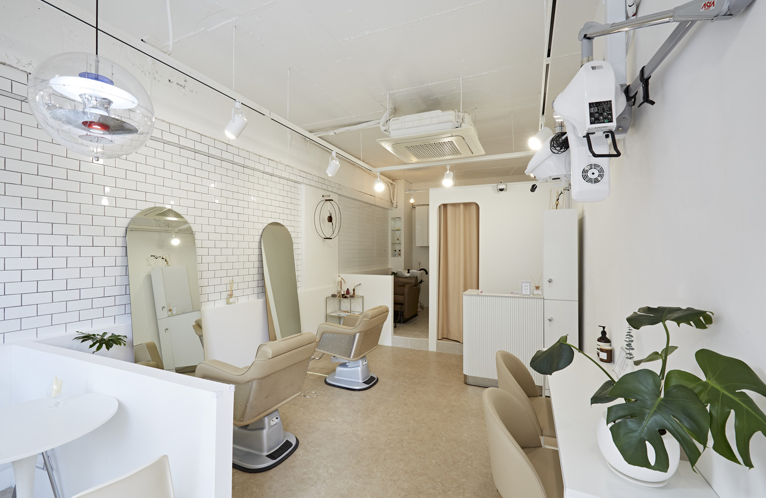 简约白调 12 坪美容室设计-7