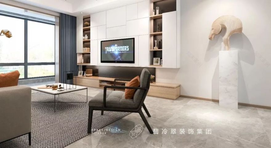 洛阳市建业桂园九栋洋房极简主义设计案例-23