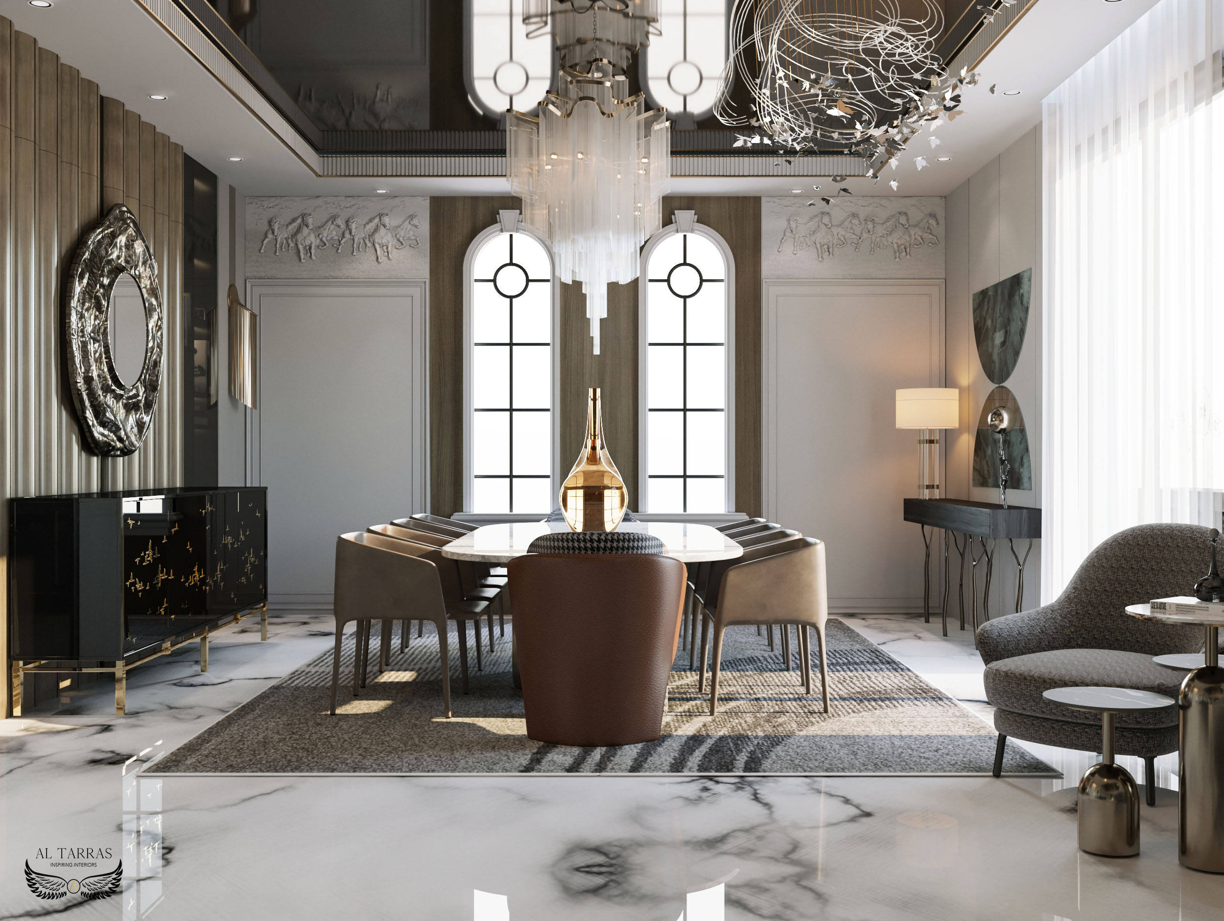 lu·ury villa reception（别墅接待区）丨埃及丨Asmaa Abolila-11