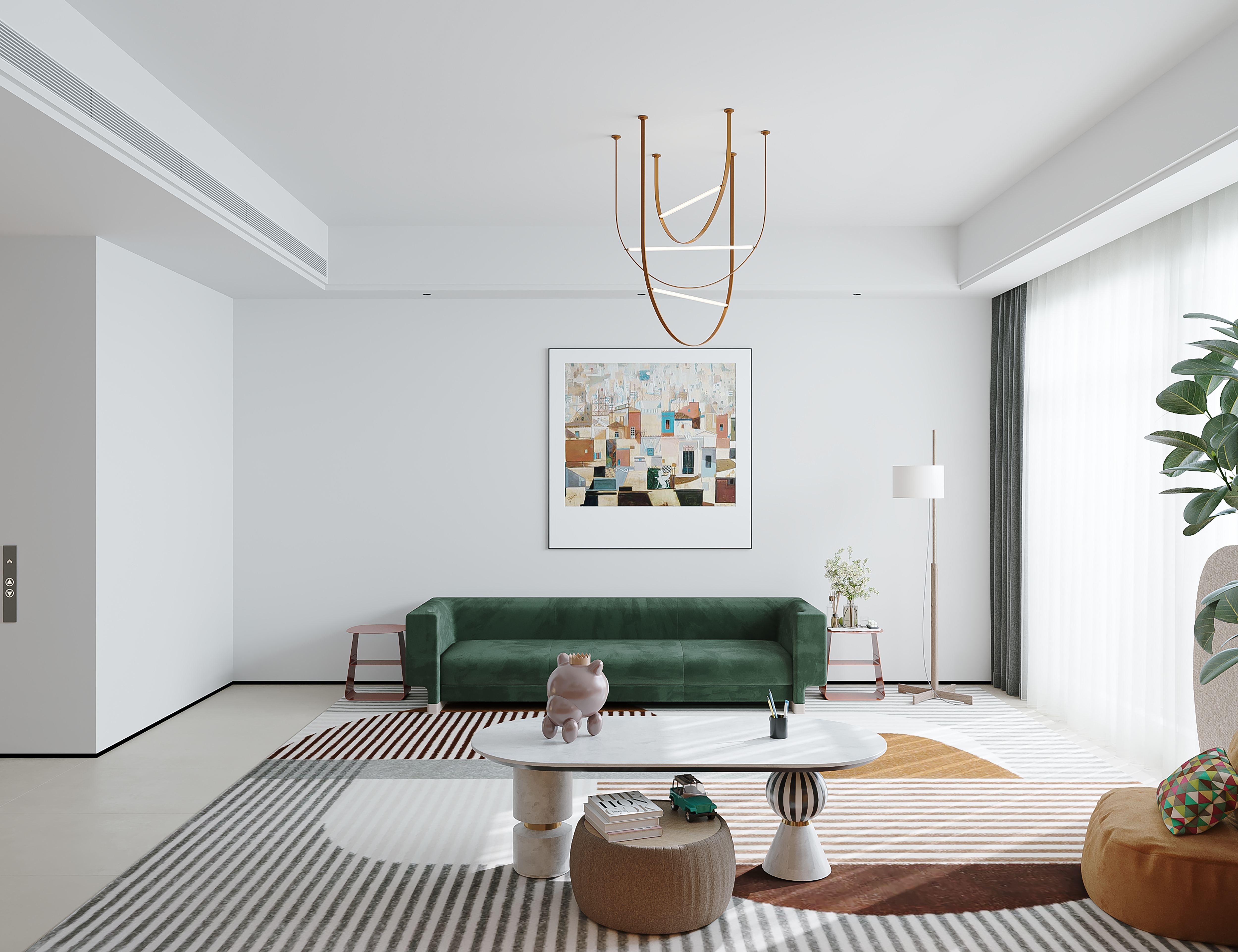 山和院子现代简约别墅-23