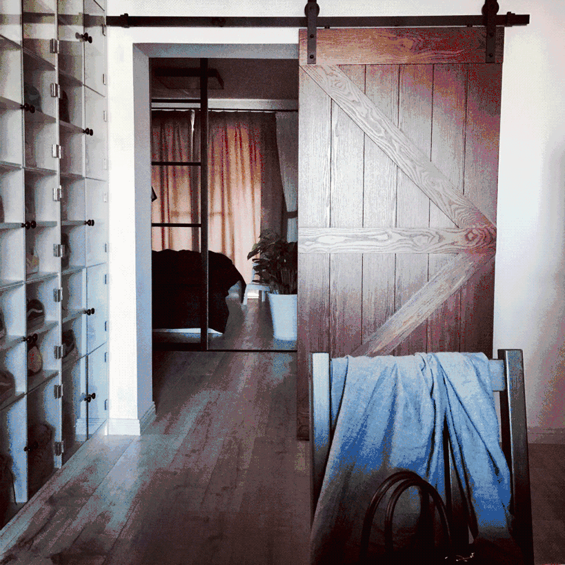 把45㎡二手房爆改成惊艳蜗居,这对年轻人太能搞事情了!-61