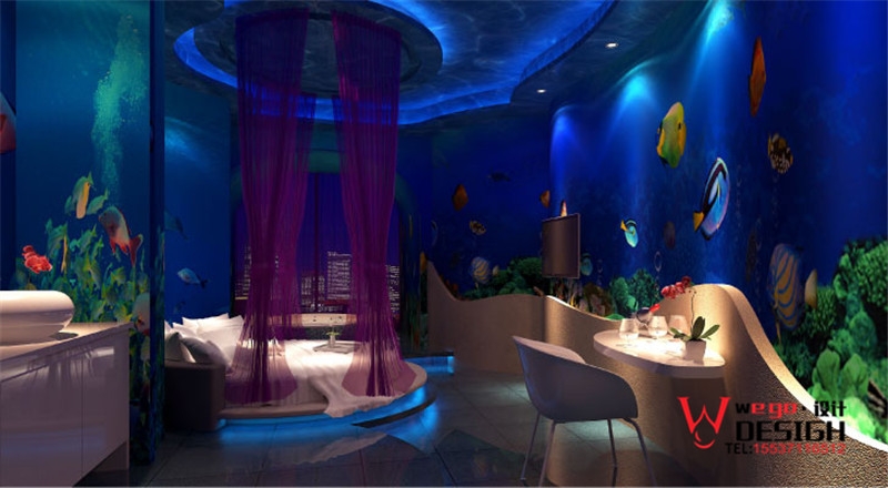 创意主题酒店设计 · 郑州山楂树情侣主题酒店装修设计-9