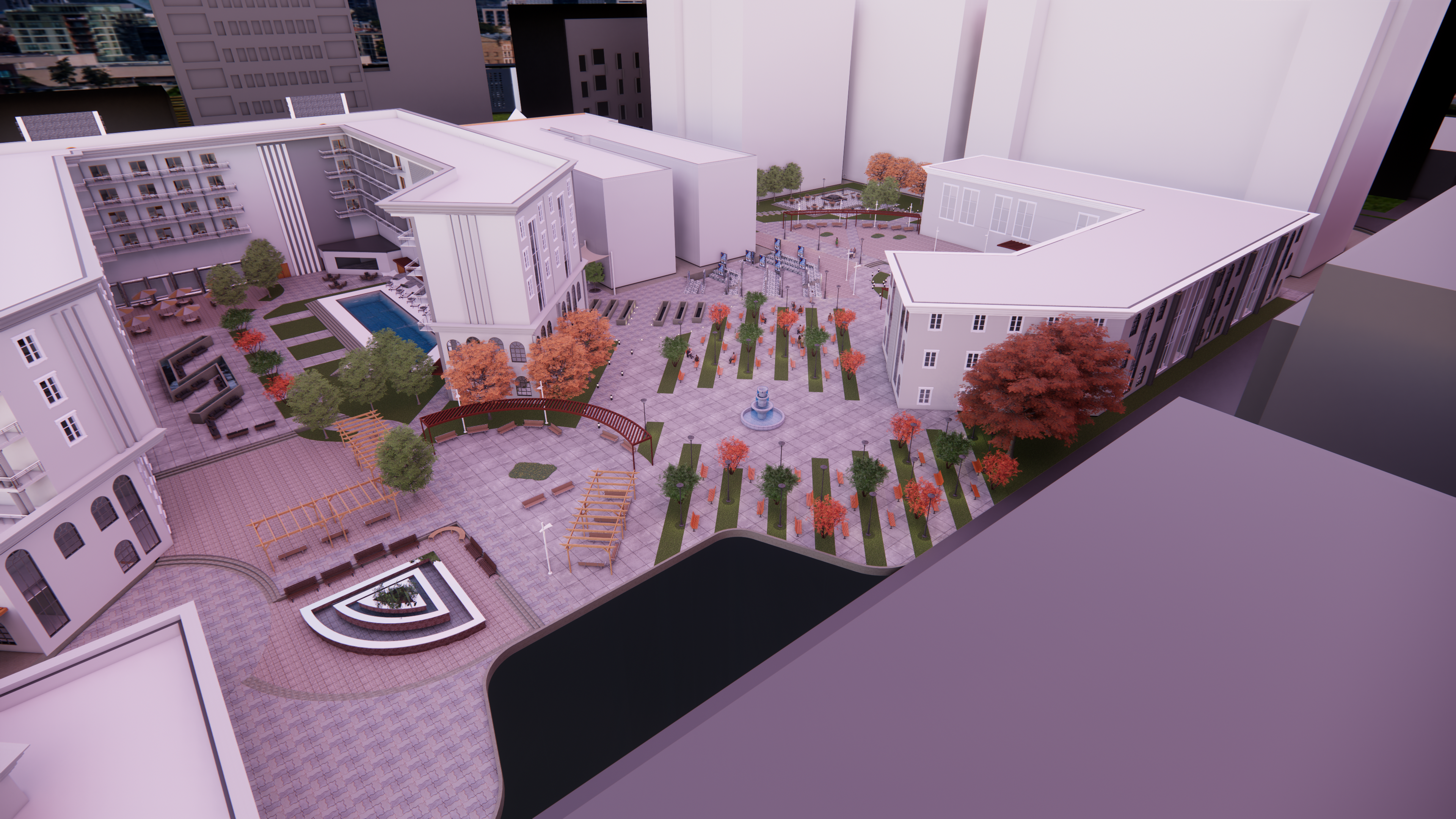 LIBERTE HOTEL 酒店及社区中心综合体丨艾斯尤特大学工程学院城市设计与规划系-15