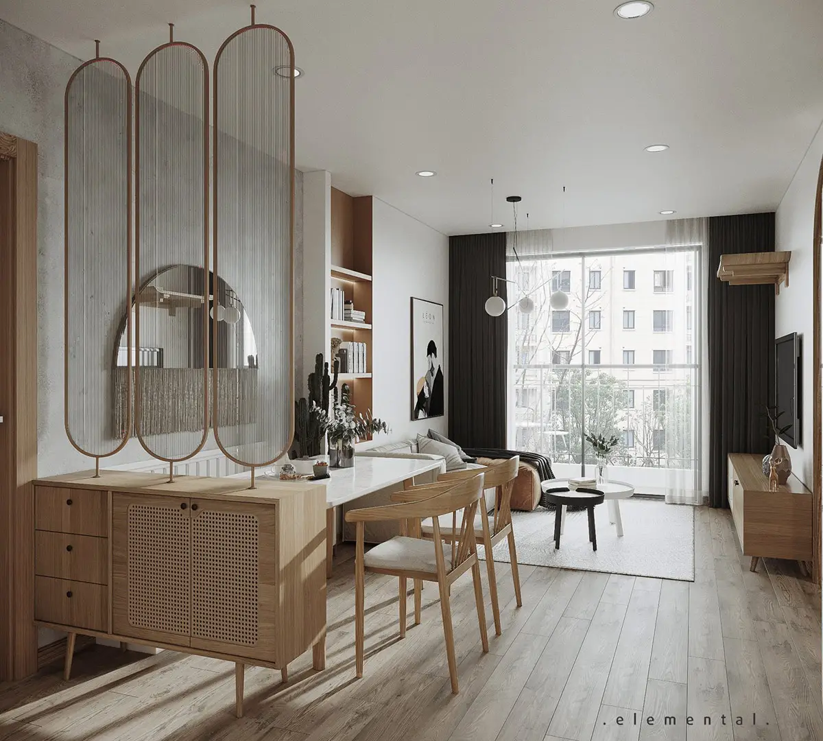 简约雅致 | Japandi 风格设计公寓-3