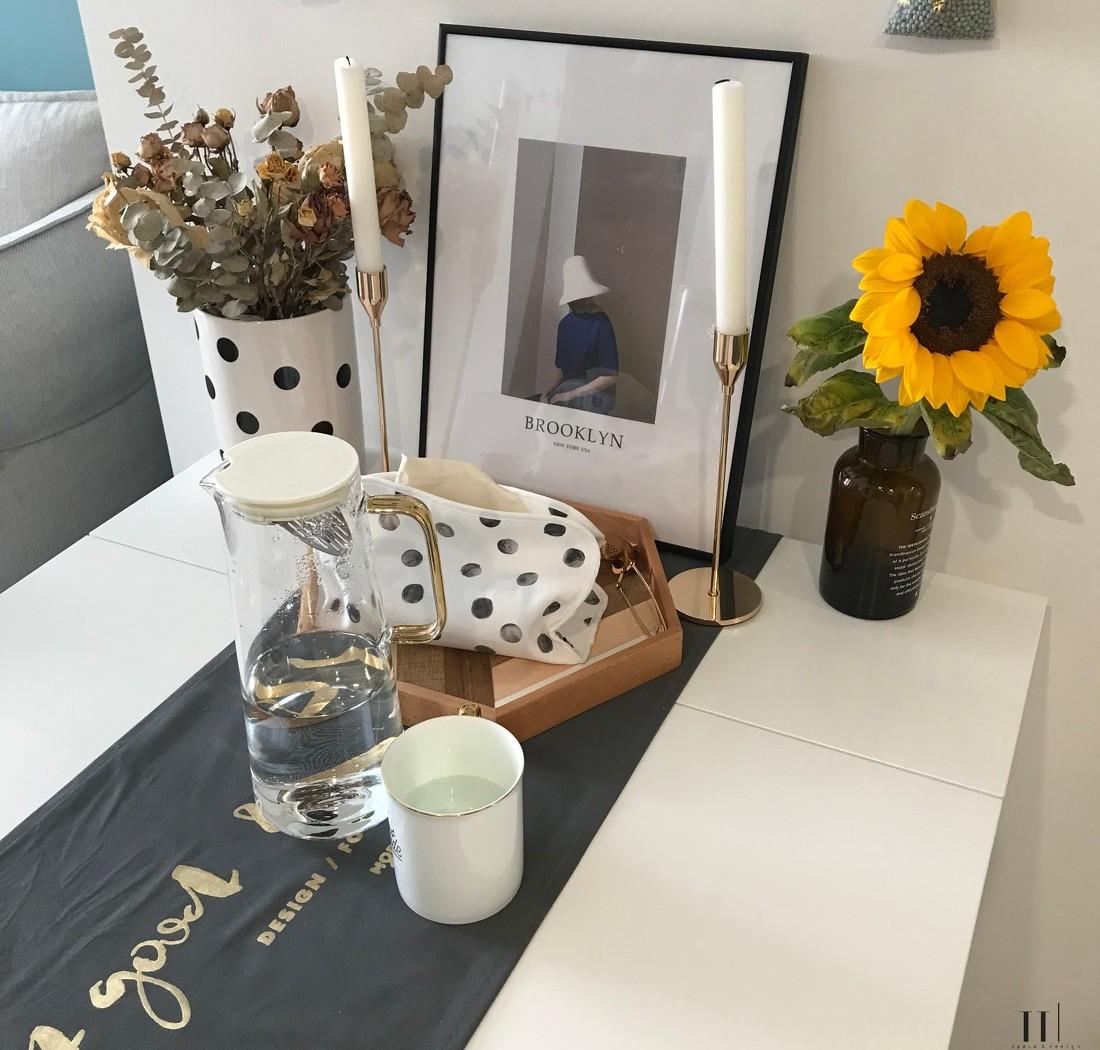 58 平米二手房重装 | 灰蓝茱萸粉的温馨小窝-23