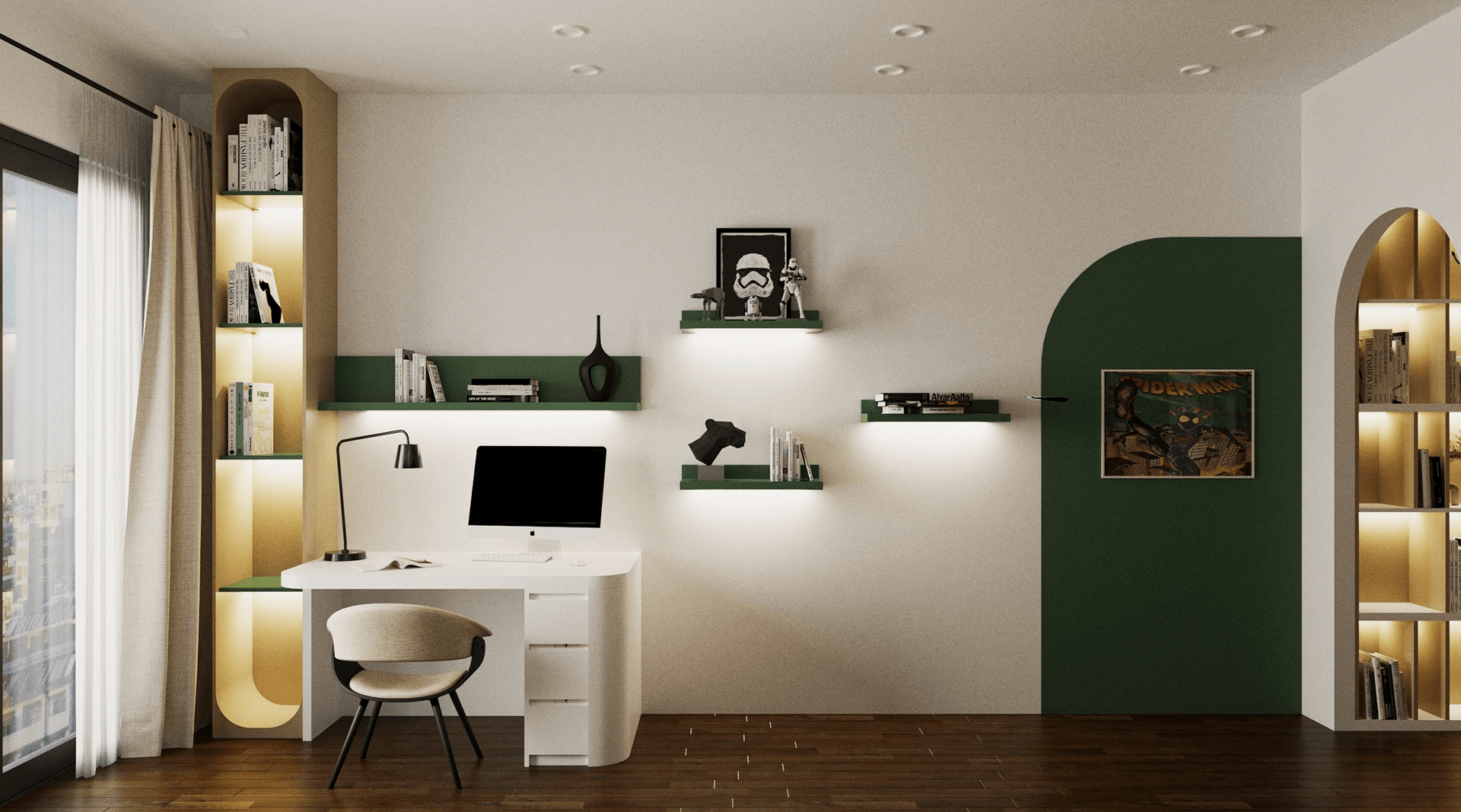 供两个孩子共用的卧室丨越南河内-5