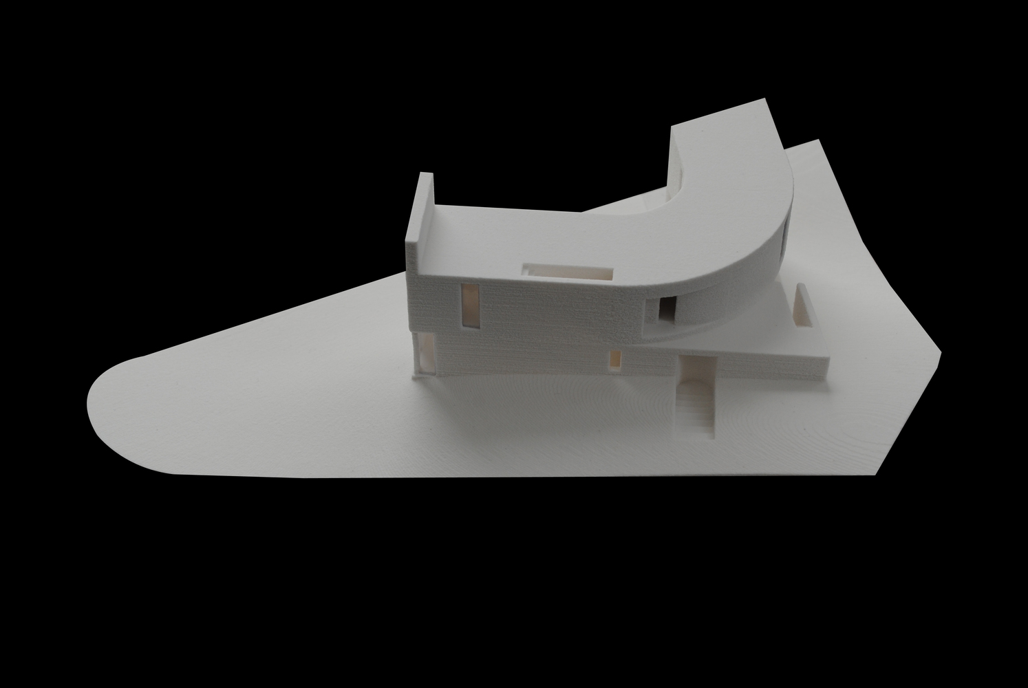 雪上度假胜地中的曲线住宅-74