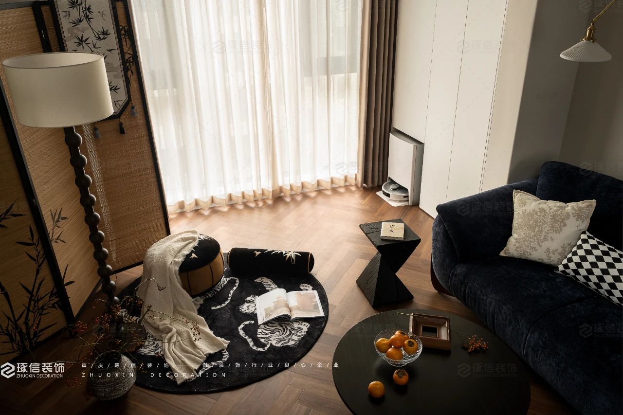 95 平复古风个性自在住宅丨琢信装饰-8