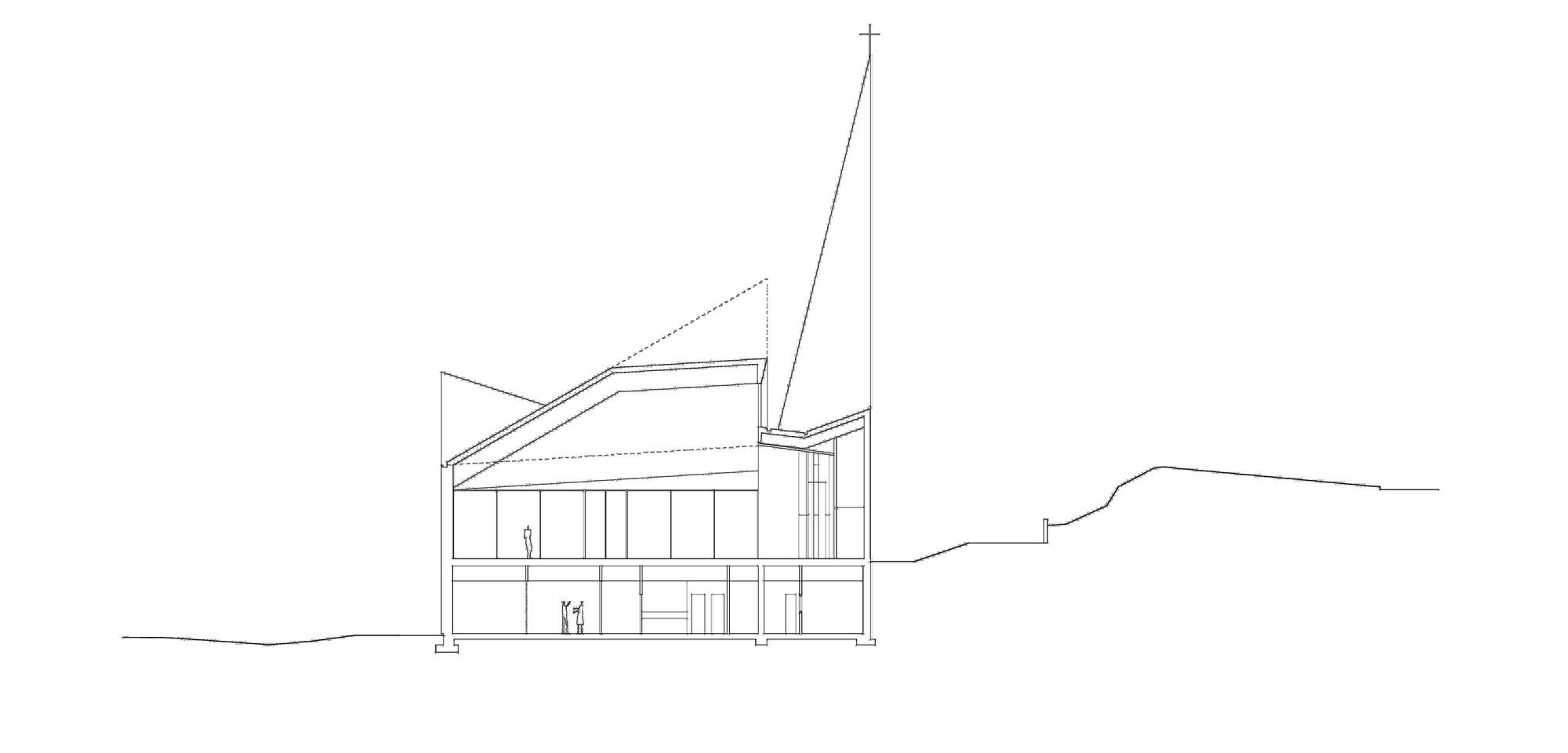 挪威 Knarvik 社区教堂——融入自然的信仰空间-59