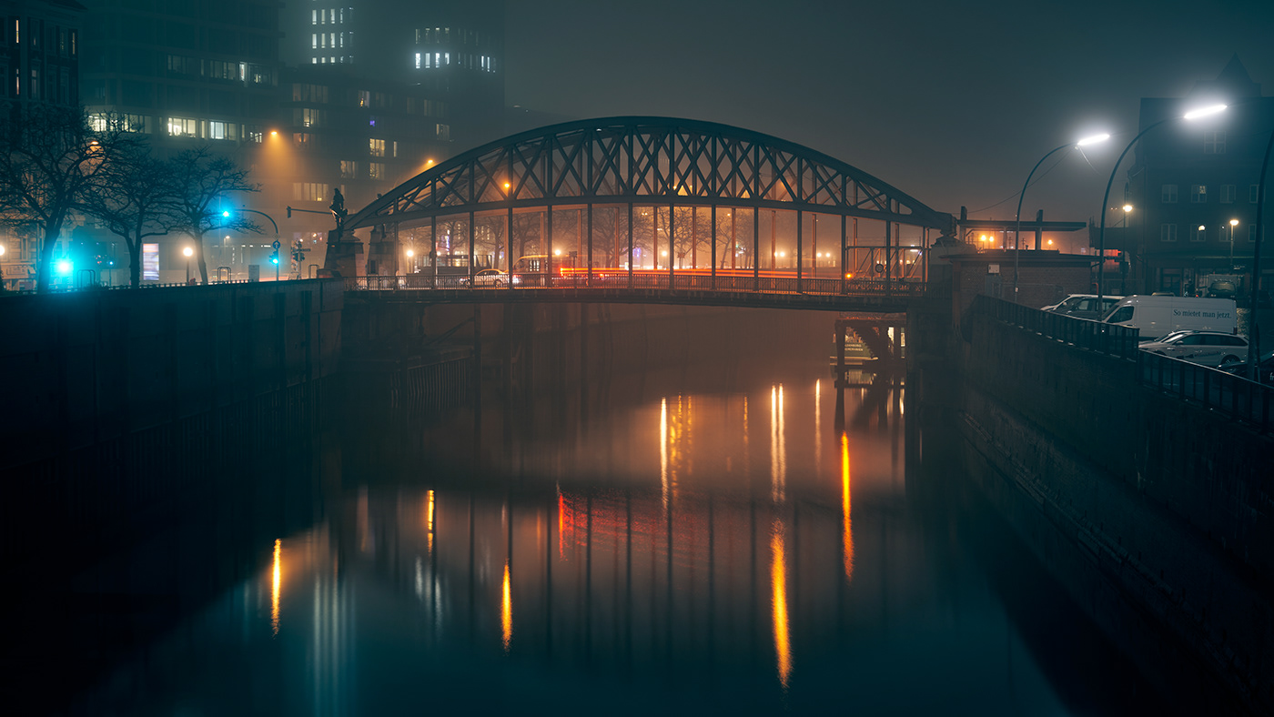 德国汉堡夜间光影建筑设计-5