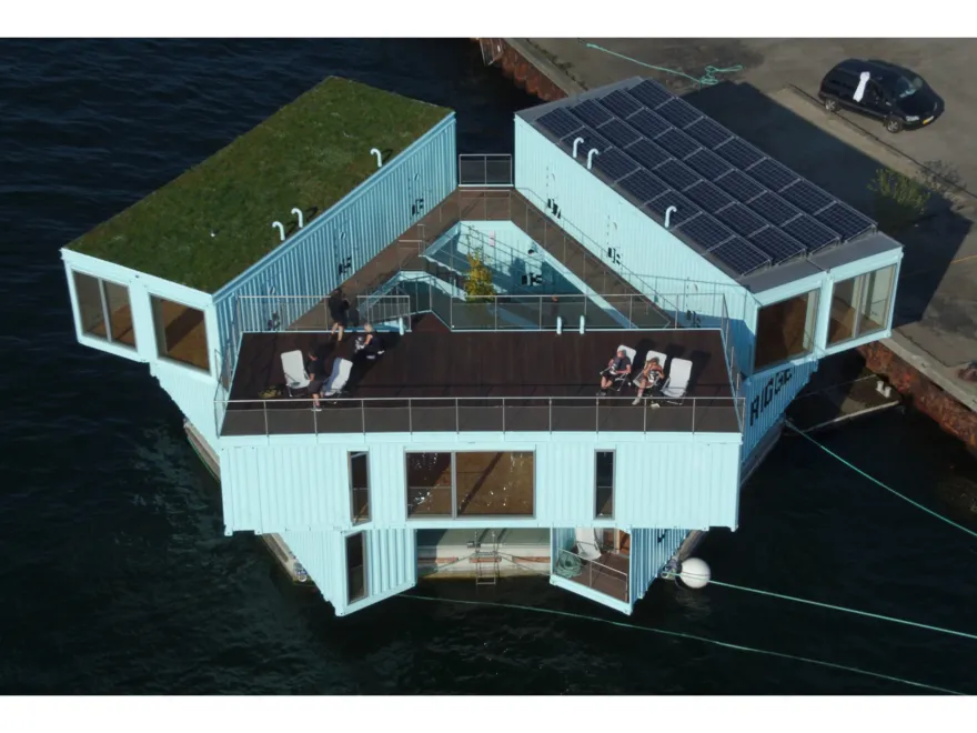 丹麦哥本哈根港口 Urban Rigger 学生公寓——灵活多变的集装箱建筑-11