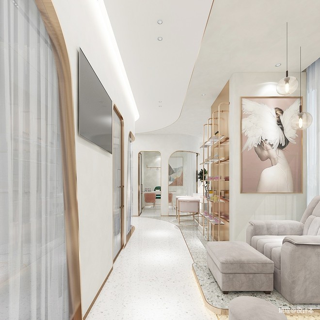 济南美容中心香格里拉店休闲空间177平米装修案例丨中国济南-13