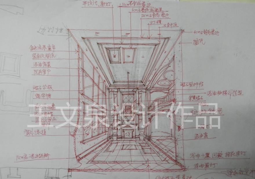 
法式欧式新中式别墅设计作品王文泉13 -24