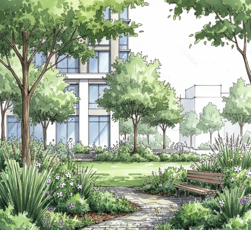 某住宅混合用途社区的城市规划与景观设计-11