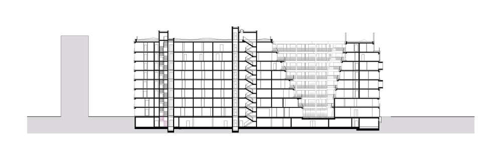 柏林查理住宅小区,梯田状雕塑阳台设计-60