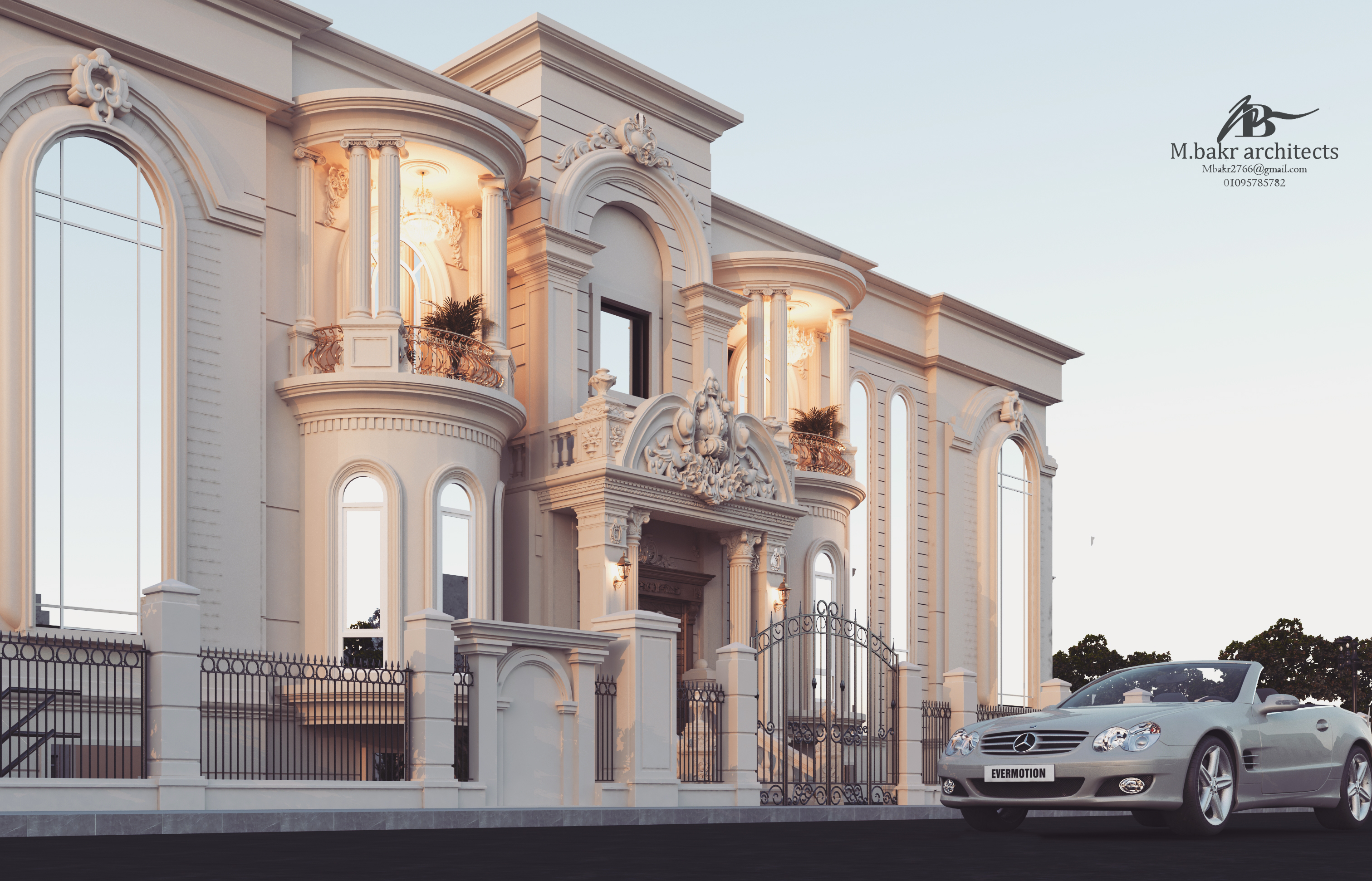 别墅外观经典设计丨埃及-0