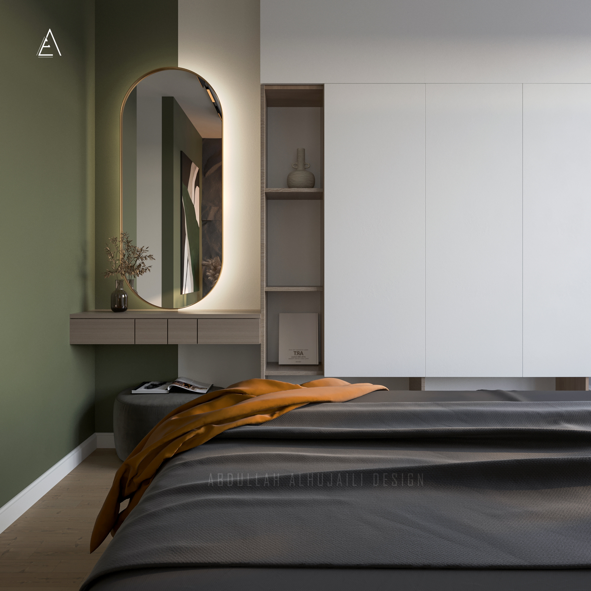 Interior design (Modern Boho-Chic Apartment)-11