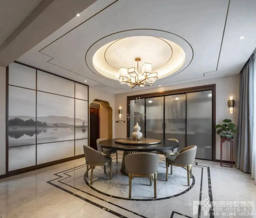 新中式别墅设计丨尚层别墅装饰-40